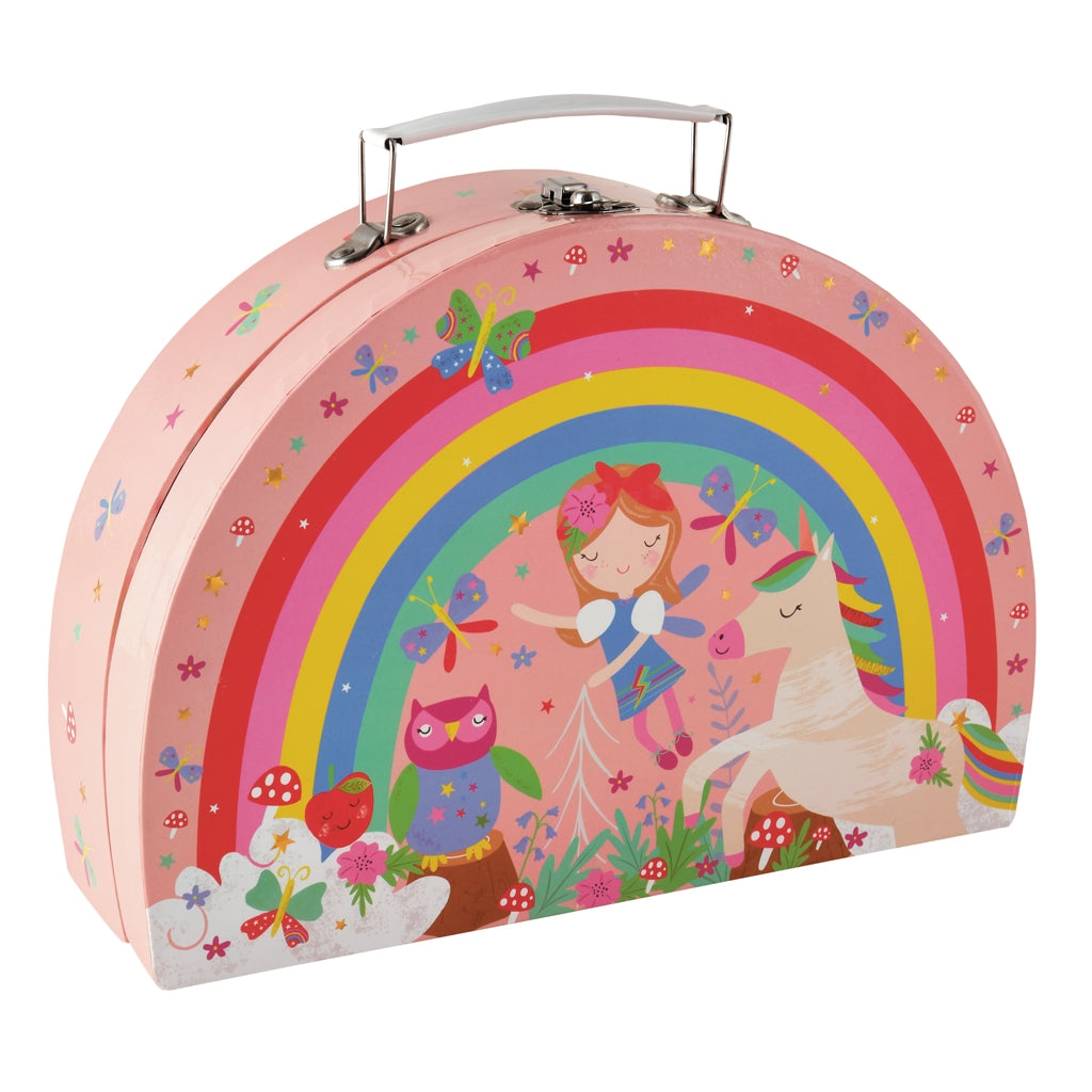 Rainbow Fairy Tin Tea Set in Semi Circle Foiled Case