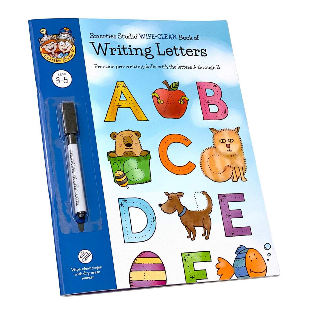 Smarties Studio - Wipe Clean Book of Writing Letters