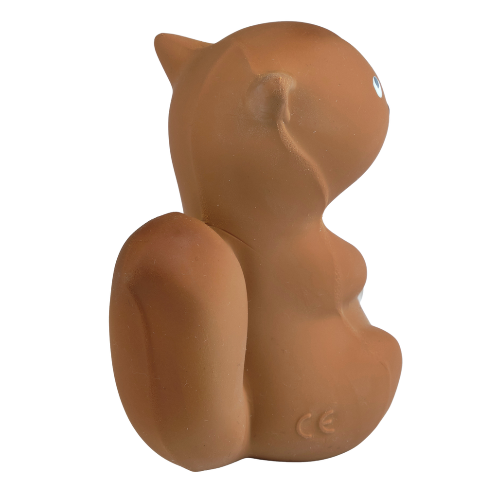 Arctic Squirrel - Natural Rubber Teether, Rattle & Bath Toy