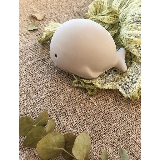 Whale — Natural Organic Rubber Teether, Rattle & Bath Toy
