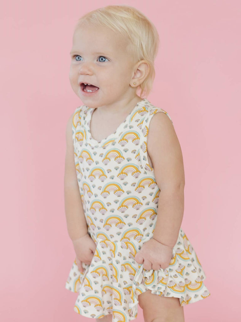 Skirted Tank Bodysuit - Sally Sells Sea Shells