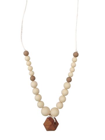 The Collins Teething Necklace - Cream