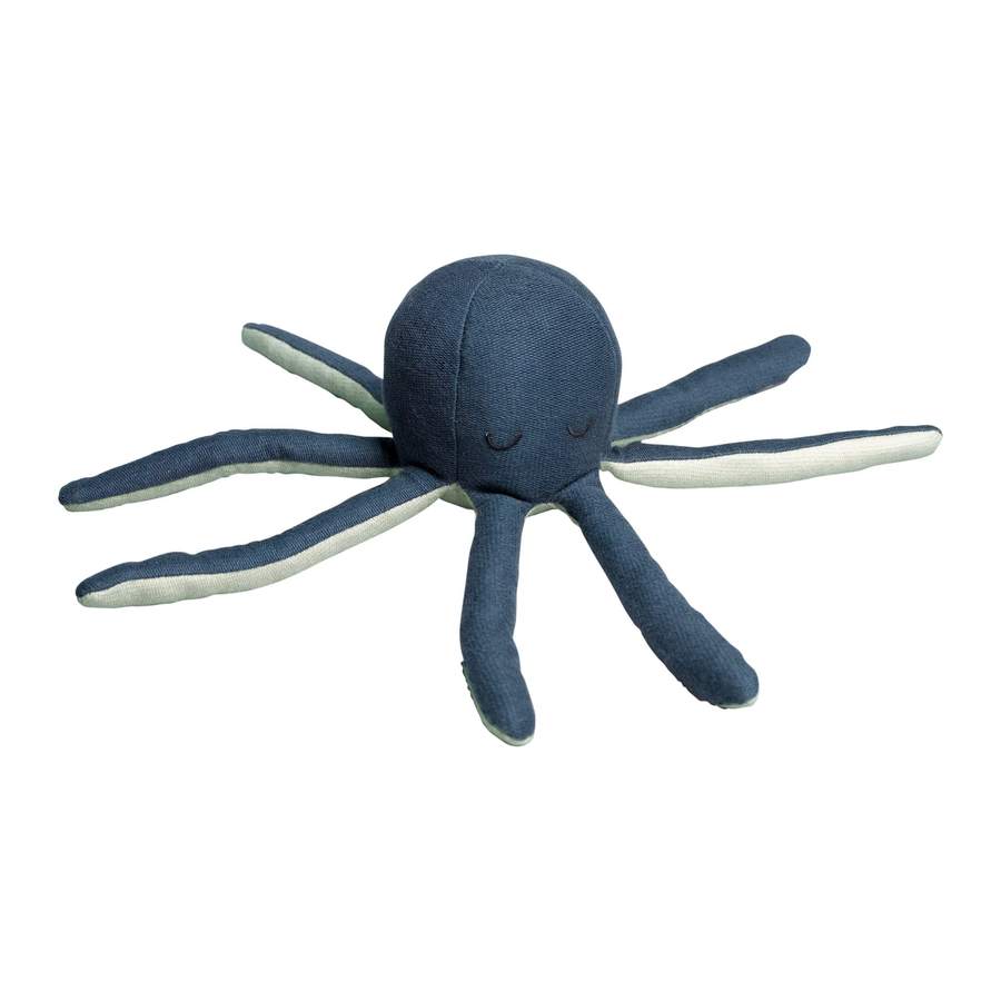 Rattle - Octopus - Blue Spruce