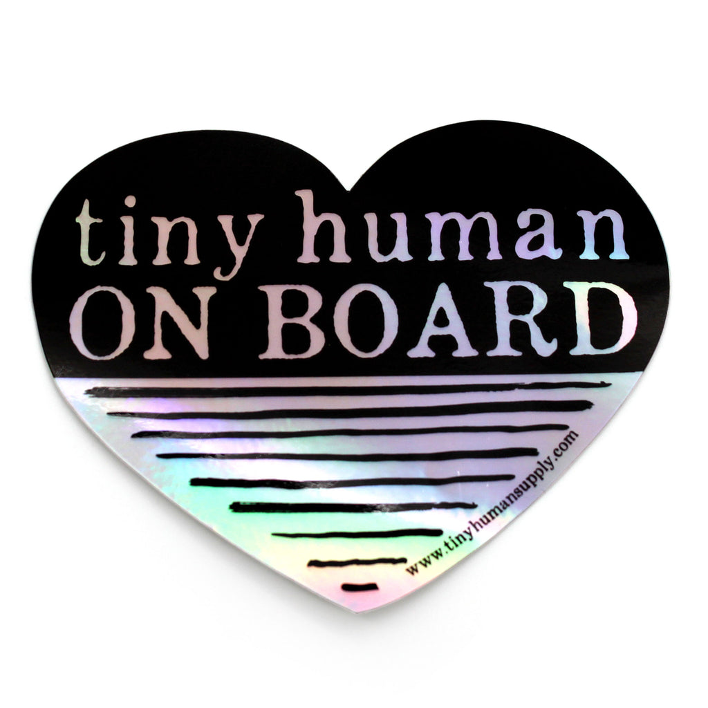 Tiny Human on Board Bumper Sticker