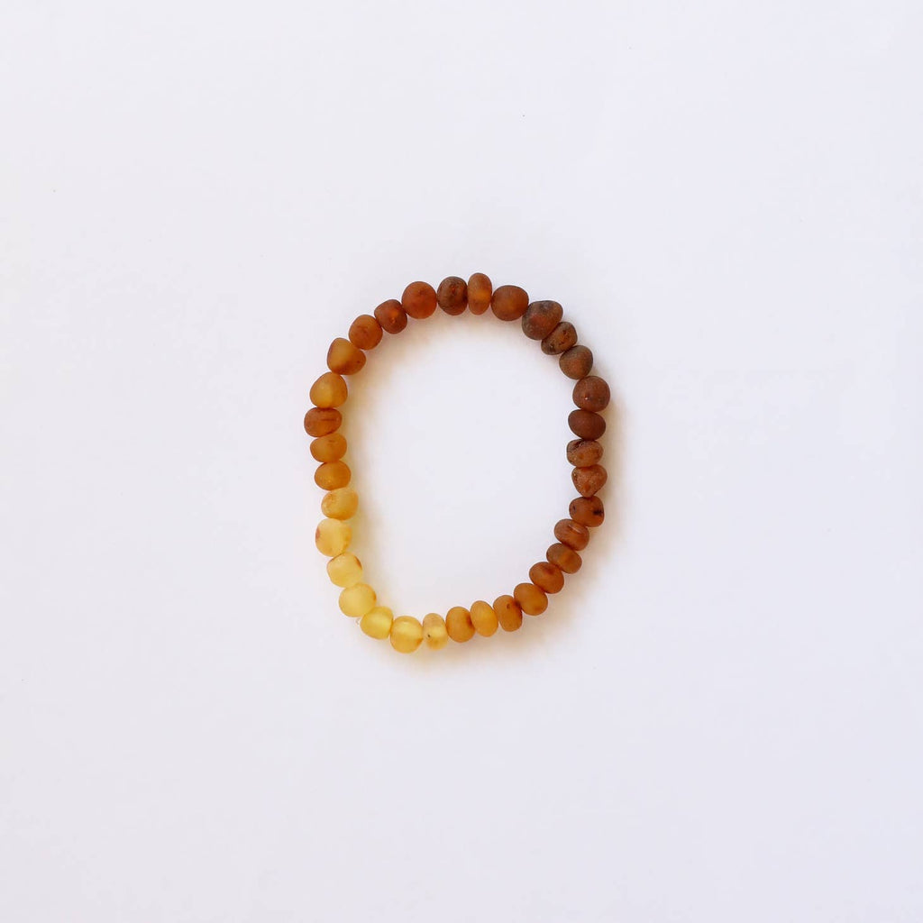 CanyonLeaf - Adult Bracelet Raw Baltic Amber + Sunflower