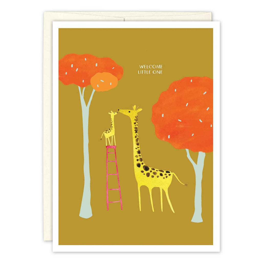 Giraffes New Baby Card