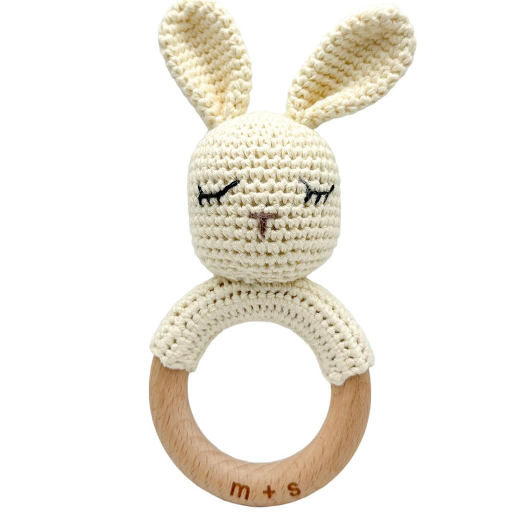 Marlowe and Sage- Bunny Hand Crochet Rattle