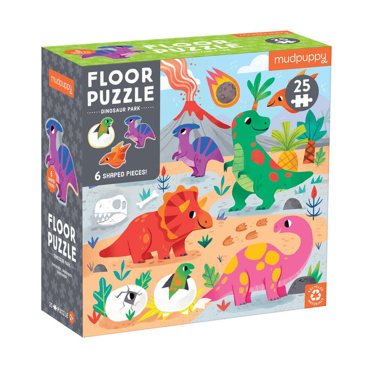 Mudpuppy Dinosaur Park 25 Piece Floor Puzzle