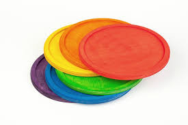Grapat Six Rainbow Stacking Plates
