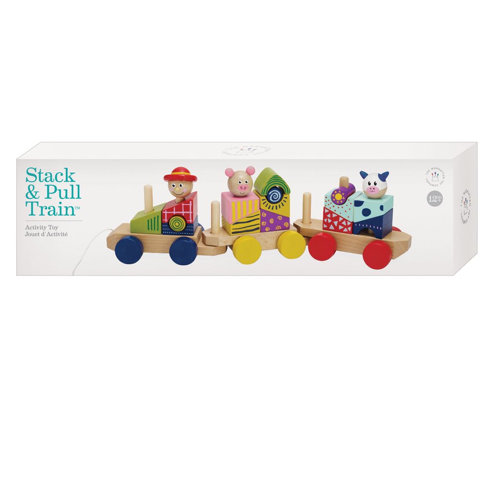 Manhattan Toy Co. Stack & Pull Train