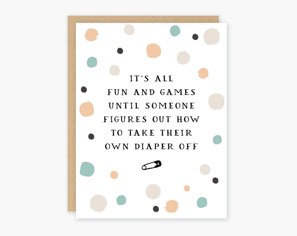 Fun and Games Baby Card