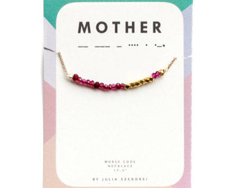 Julia Szendrei Morse Code Necklace - Mother