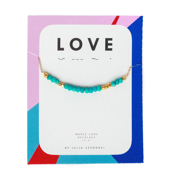 Julia Szendrei Morse Code Necklace - Love