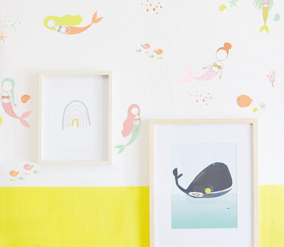 The Lovely Wall Co. Wall Decals - Sweet Mermaids