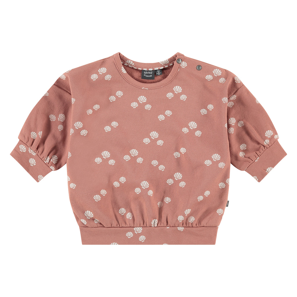 Babyface Baby Girls Sweatshirt- Redwood