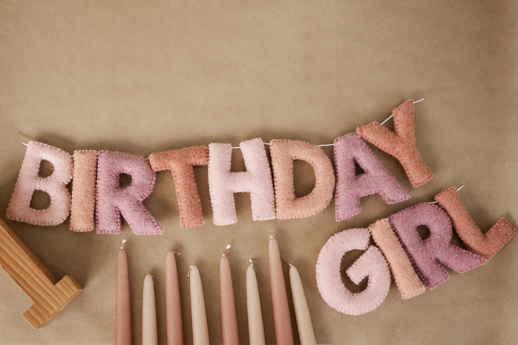 Birthday Felt Letter Garland