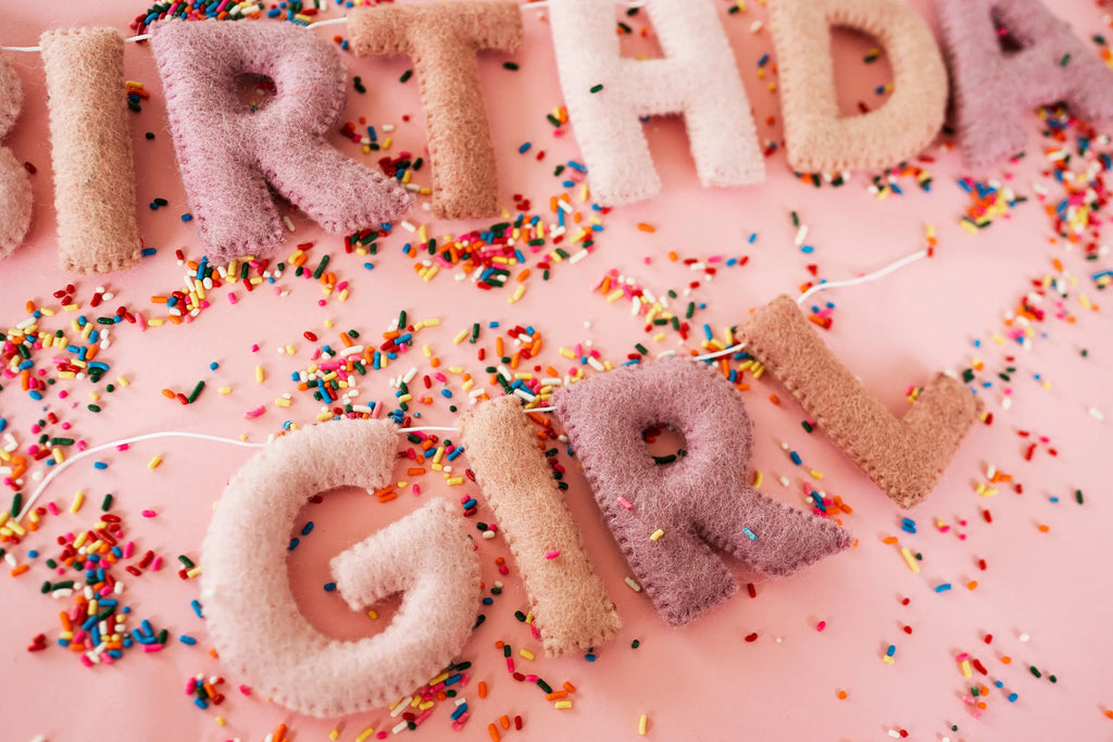 Birthday Felt Letter Garland