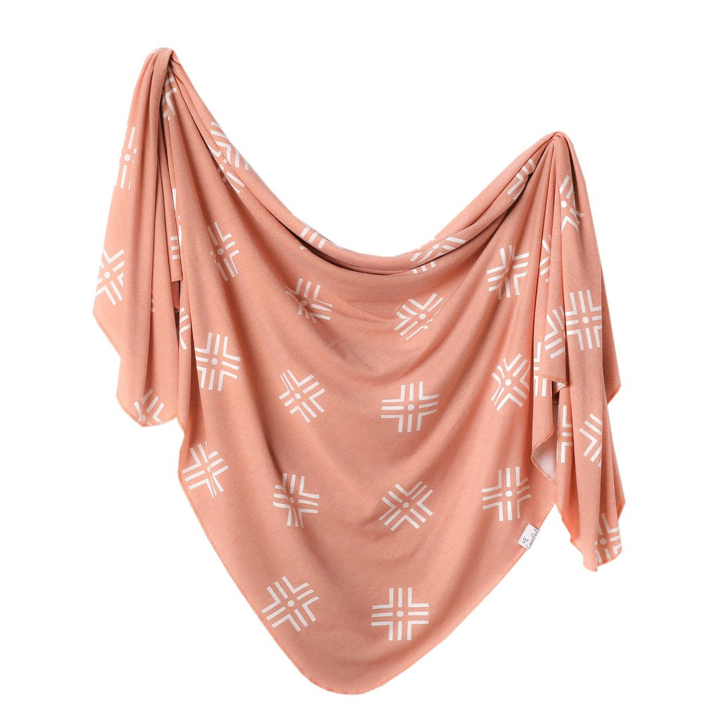 Copper Pearl Knit Swaddle Blanket - Mesa