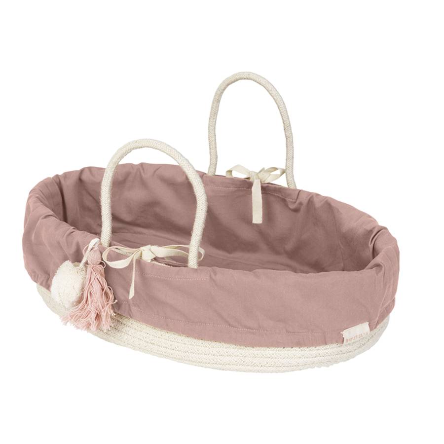 Doll Basket with cover - Mauve