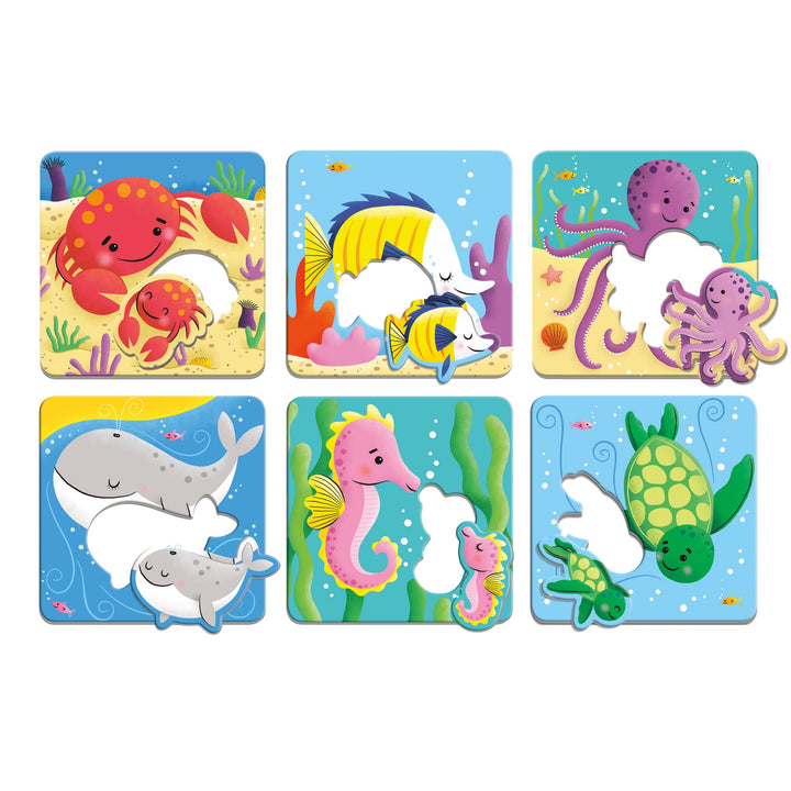 Ocean Babies I Love You Match-Up Puzzles