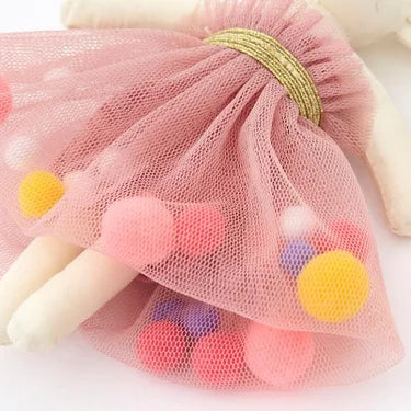 Pink Pompom Mouse Decoration