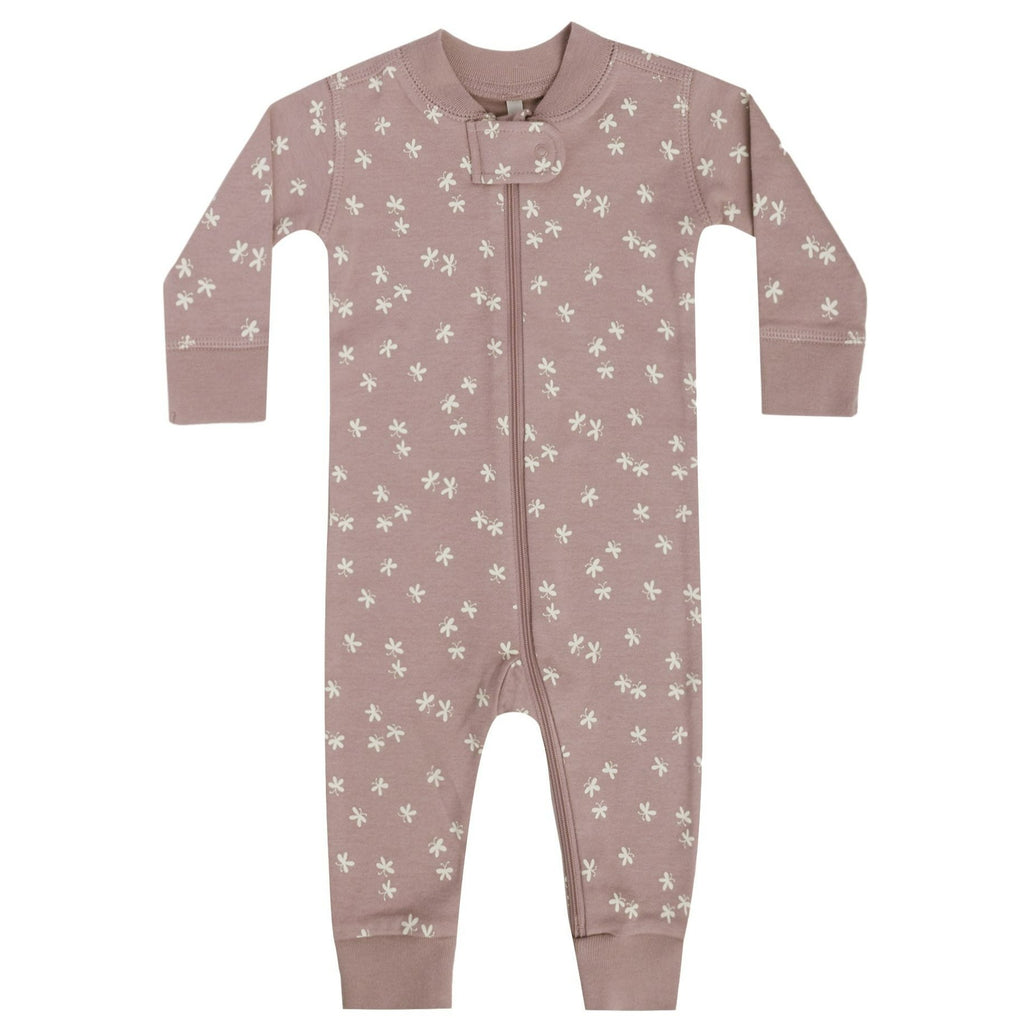 Quincy Mae Zip Longsleeve Sleeper - Butterflies