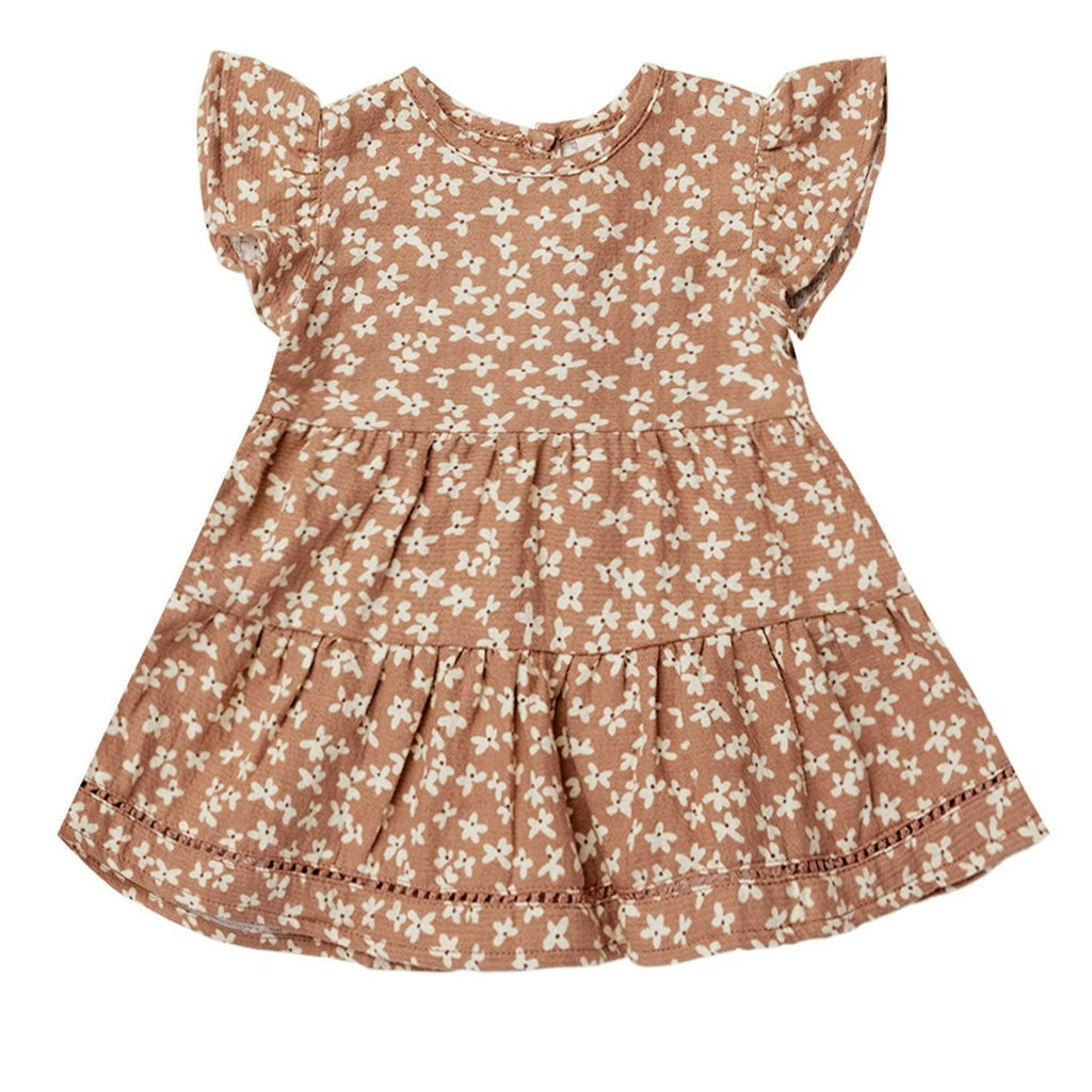 Quincy Mae Lily Dress + Bloomer Set - Summer Bloom
