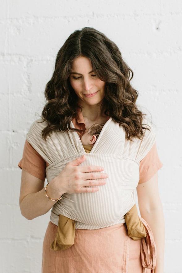 Solly Baby Wrap Carrier - Neutral Stripe