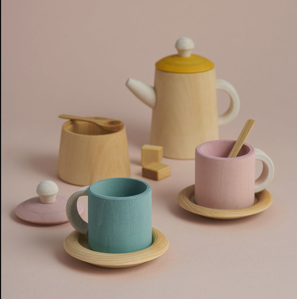 Raduga Grez - Tea Set - Mustard & Pink