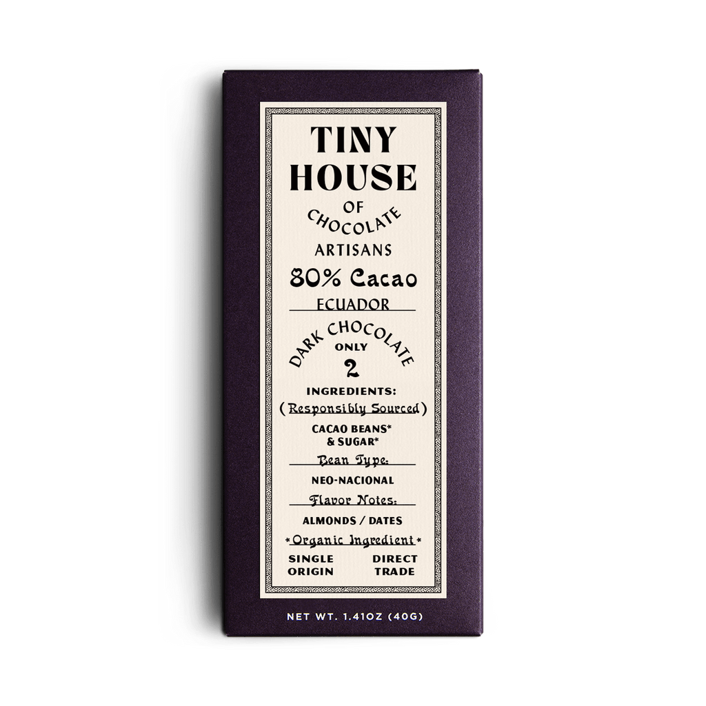 Tiny House Organic Chocolate - Ecuador 80%
