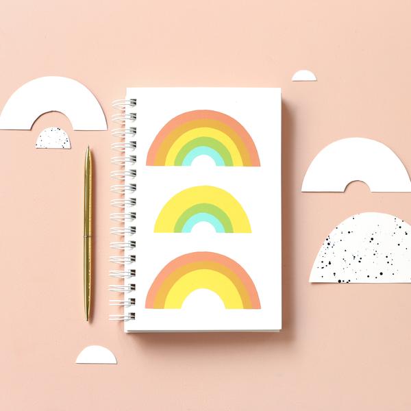 Worthwhile Paper Trifecta Notebook - Rainbow
